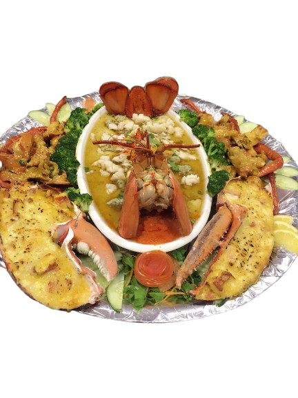 Seafood platter with lobster, crab and prawns from XIAN Seafood Village